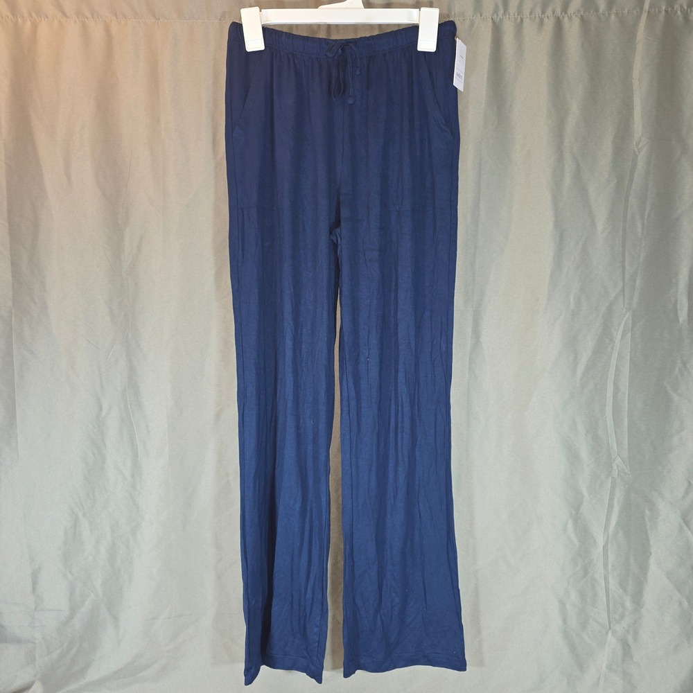 Auden Cloud Knit Sleep Pants Navy Blue Small Drawstring Pajamas 020 03 2288